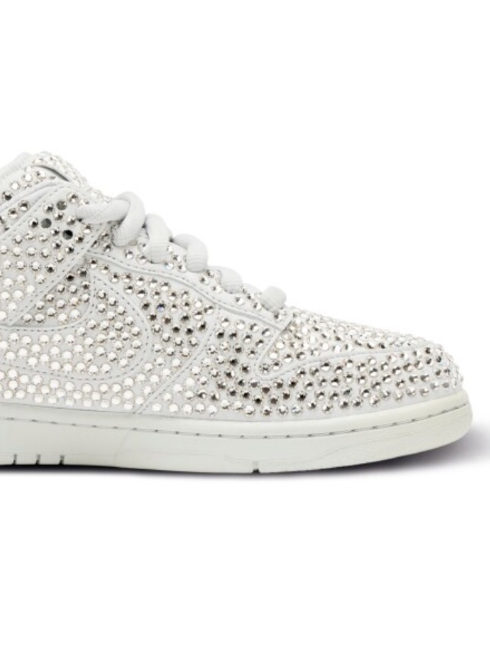 NWT Cactus Plant Flea Market x Swarovski x Nike Dunk Low 'Pure Platinum' Sneaker - Picture 7 of 14